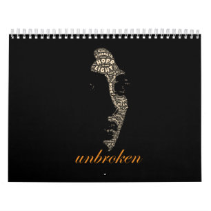 Calendário Mulher Inquebrantável Palavra Inspiradora