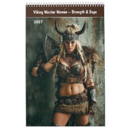 Calendário Mulheres Guerreiras Viking – Força e Saga