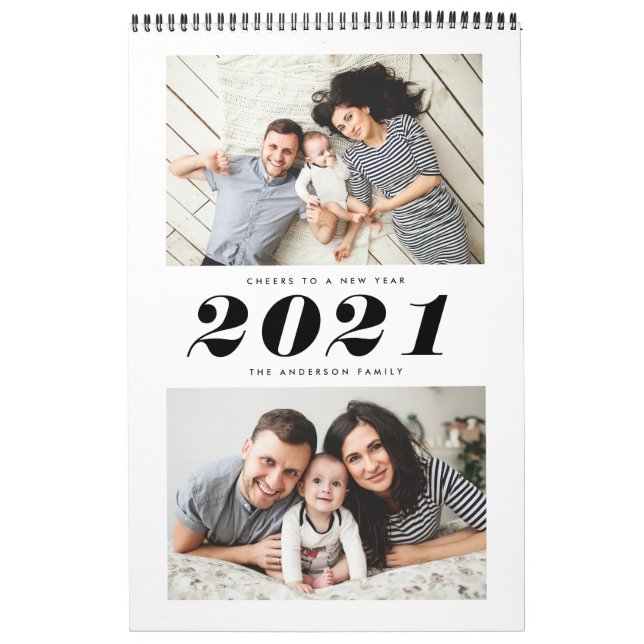 Calendário Multifoto Elegante Moderna (Capa)