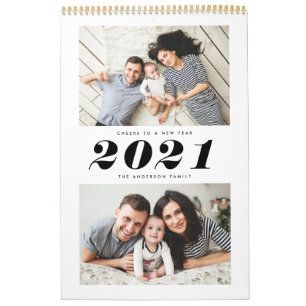 Calendário Multifoto Elegante Moderna