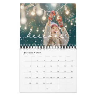 Calendário multifotos da família personalizada 202