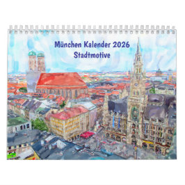Calendário München Kalender 2026 – Stadtmotive