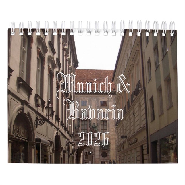 Calendário Munich & Bavaria 2026 Calendar (Capa)
