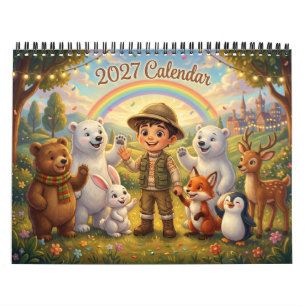 Calendário Mural Magico Alphaland 2027 Decoração