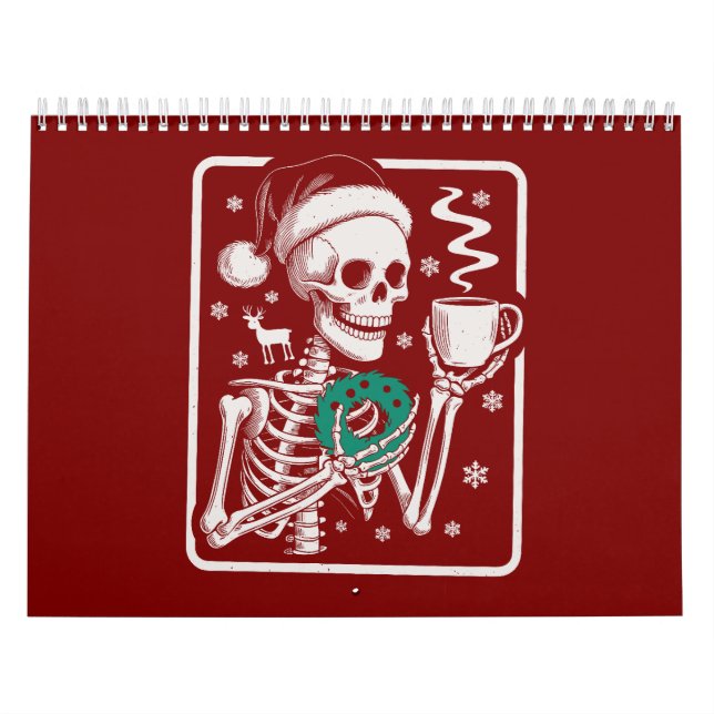 Calendário Murder Shows Friends Horror Tee Skeleton Christmas (Capa)