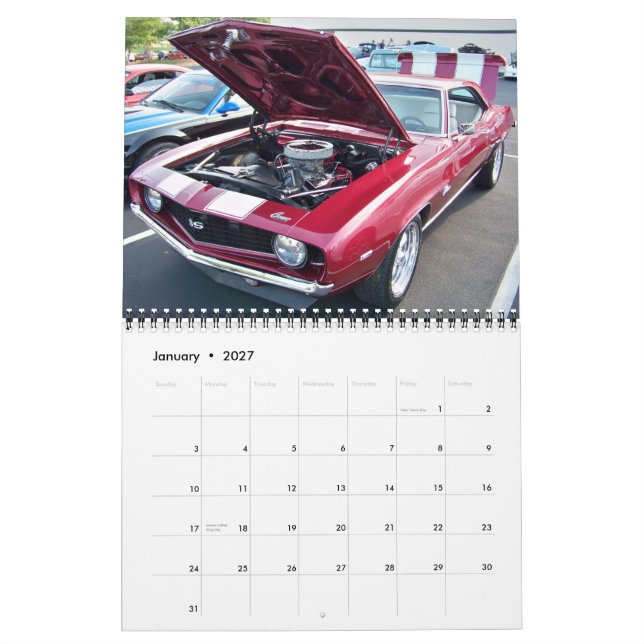 Calendário Muscular Pesado de Chevy 2011 (Jan 2027)