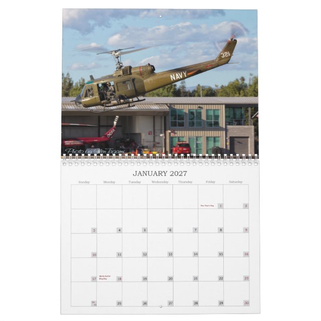 Calendário Museu do ar das asas e dos rotores (Jan 2027)