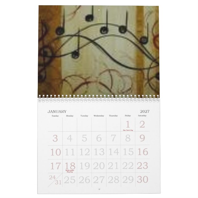 Calendário music<3 (Jan 2027)
