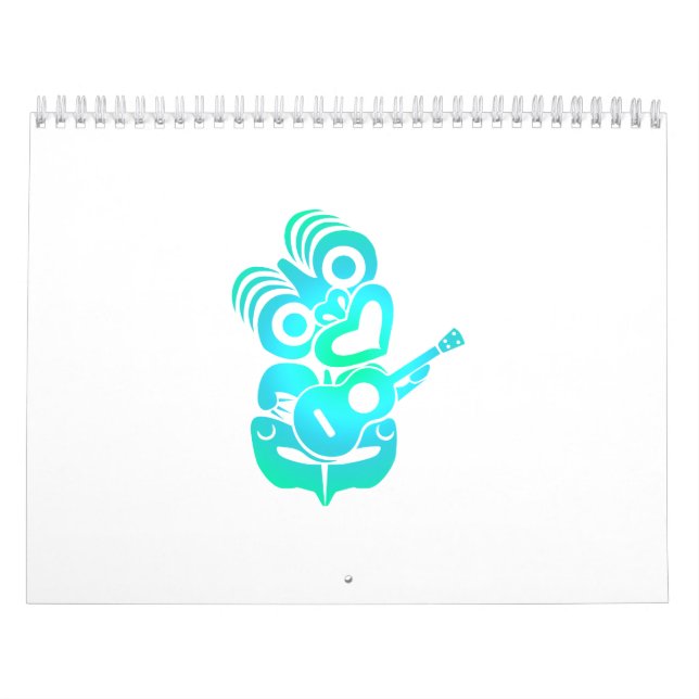 Calendário Música maori do Ukulele de Hei Tiki - ideia do (Capa)