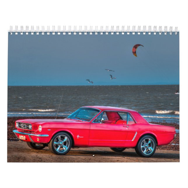 Calendário Mustang vermelho (Capa)
