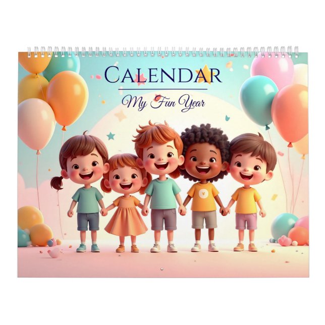 Calendário My Fun Year” children’s calendar (Capa)