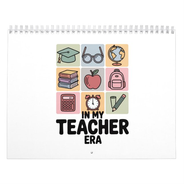 Calendário Na Minha Era de Professora Vida de Professora de J (Capa)