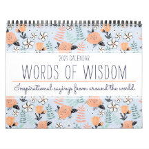 Na moda Inspirational Quote Botânico Floral 2025