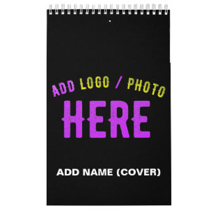 CALENDÁRIO NA MODA MODERNO PERSONALIZÁVEL NEGRO VERIFICADO CO