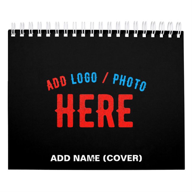 CALENDÁRIO NA MODA MODERNO PERSONALIZÁVEL NEGRO VERIFICADO CO (Capa)