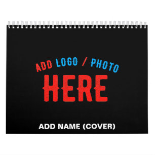 CALENDÁRIO NA MODA MODERNO PERSONALIZÁVEL NEGRO VERIFICADO CO