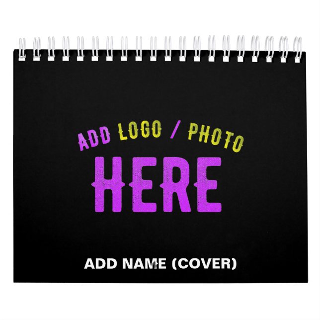 CALENDÁRIO NA MODA MODERNO PERSONALIZÁVEL NEGRO VERIFICADO CO (Capa)