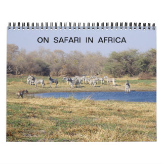 CALENDÁRIO NA SAFÁRI NA ÁFRICA