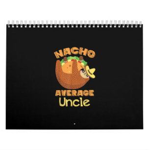 Calendário Nacho Média Tio Nacho Day Funny Taco Sloth