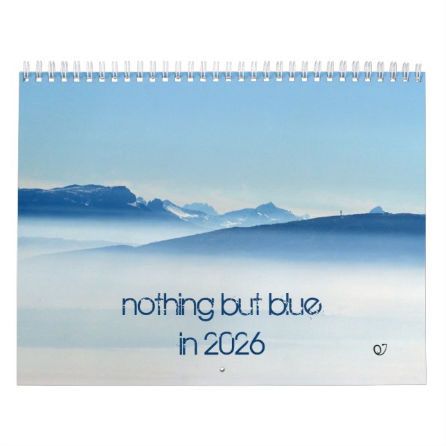 Calendário nada além de azul em 2026 (Capa)