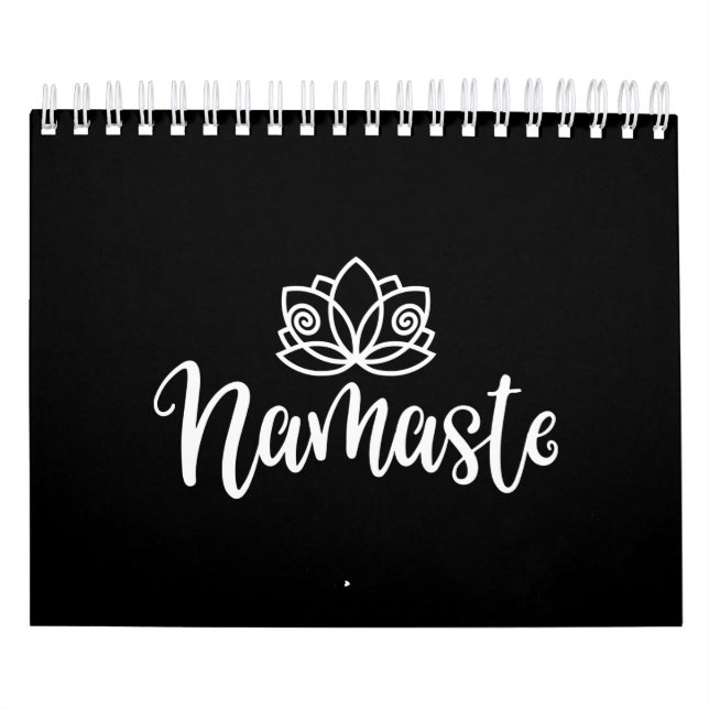 Calendário Namaste Lotus Design Para Amantes De Yoga (Capa)