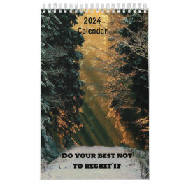 Calendário Não se arrependa de 2024