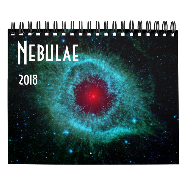 Calendário NASA 2018 do universo da astronomia de espaço das (Capa)