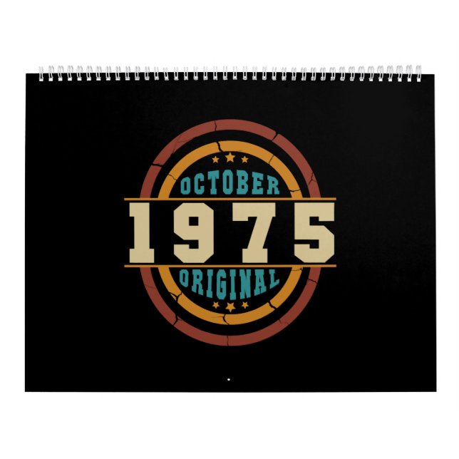 Calendário Nascer de outubro de 1975 (Capa)