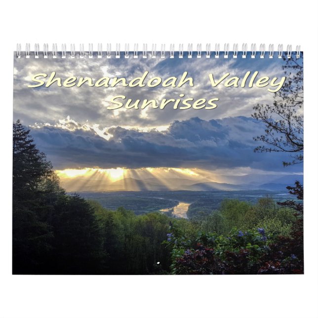 Calendário Nasceres do sol do Vale de Shenandoah (Capa)