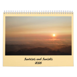 Calendário Nascimentos e pores do sol 2026