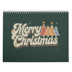 Calendário Natal Antigo Feliz Férias de Natal