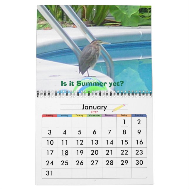 Calendário Natal Calender 2007 (Jan 2027)