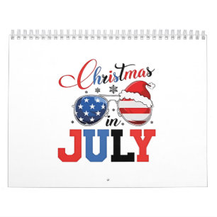 Calendário Natal em julho Papais noeis engraçados Natal 4-07