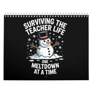 Calendário Natal Sobrevivendo à Vida de Professor Colapso Nat