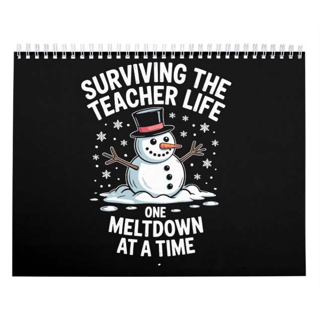 Calendário Natal Sobrevivendo à Vida de Professor Colapso Nat (Capa)