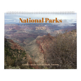 Calendário National Parks Photographic 12-Month 2026 Calendar