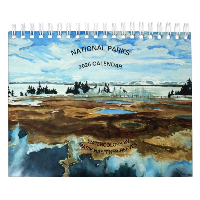 CALENDÁRIO NATIONAL PARKS WATERCOLORS 2026 CALENDAR (Capa)