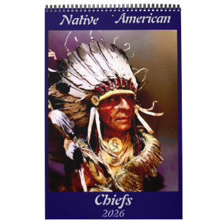 Calendário Native American Chiefs Calendar