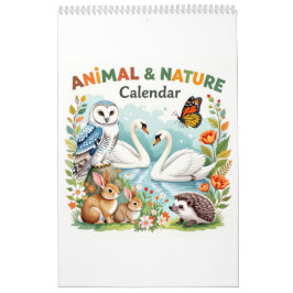 Calendário Nature animals habitat calendar