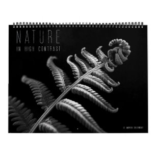 Calendário Nature em Alto Contraste