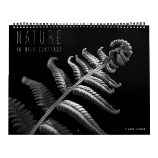 Calendário Nature em Alto Contraste