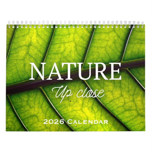 Calendário Nature Up Close 2026 Calendar (Capa)