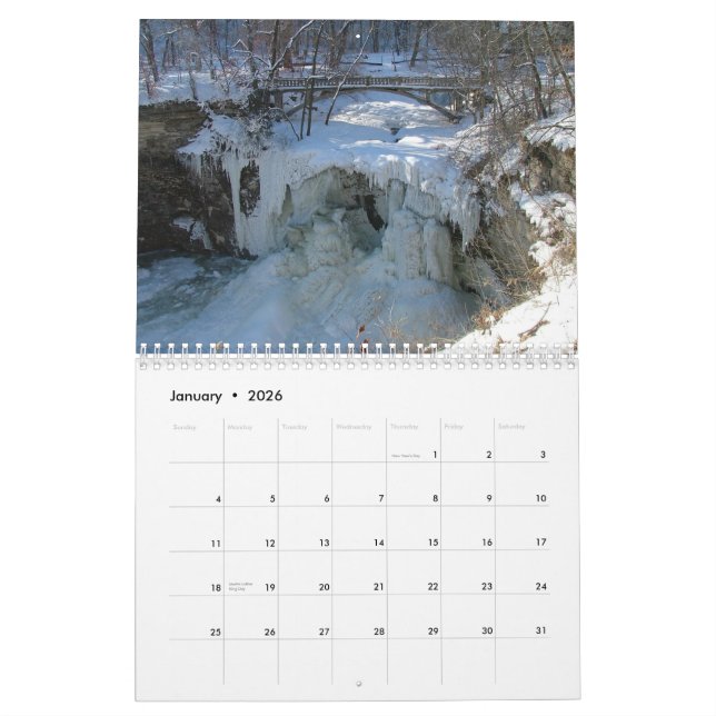 Calendário Natureza 2011 de Minnesota (Jan 2026)