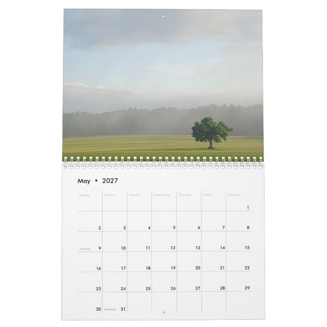 Calendário Natureza 2026 (Maio 2027)