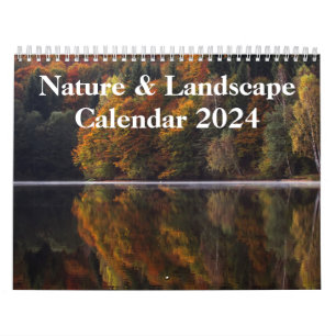 Calendário Natureza e Paisagem Fotografia 2024