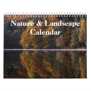 Calendário Natureza e Paisagem Fotografia 2025