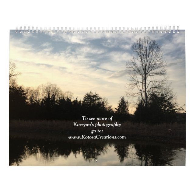 Calendário Natureza Fotografia de 2020 Korrynn (Verso)