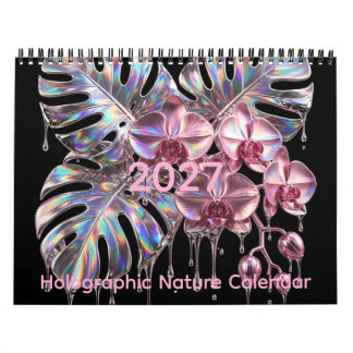 Calendário Natureza Holográfica - Sonhos Botânicos Cromo 2027