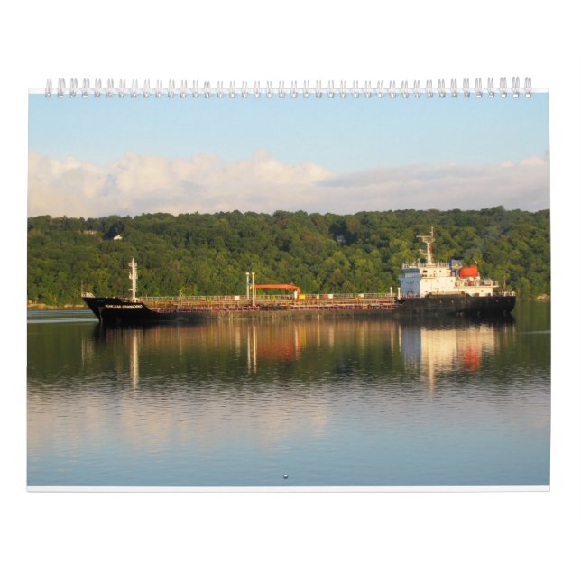 Calendário Navios no Rio Hudson 2016 (Verso)