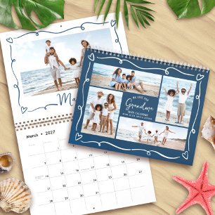 Calendário Navy Amor Você Vovó Desenhos à Mão 17 Foto